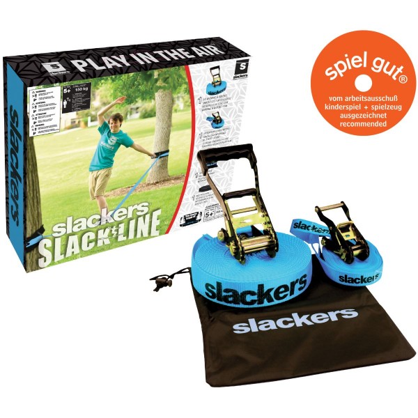 Slackers Slackline Classic 15m inkl. gratis Teaching Line